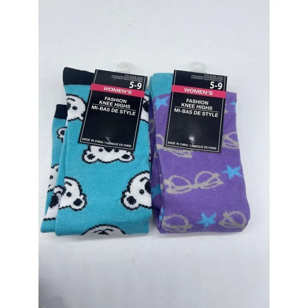 NWT Unbranded Women’s Fashion Knee High Socks Size 5-9 (2 pairs)